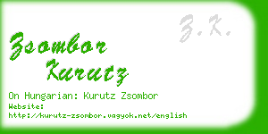 zsombor kurutz business card